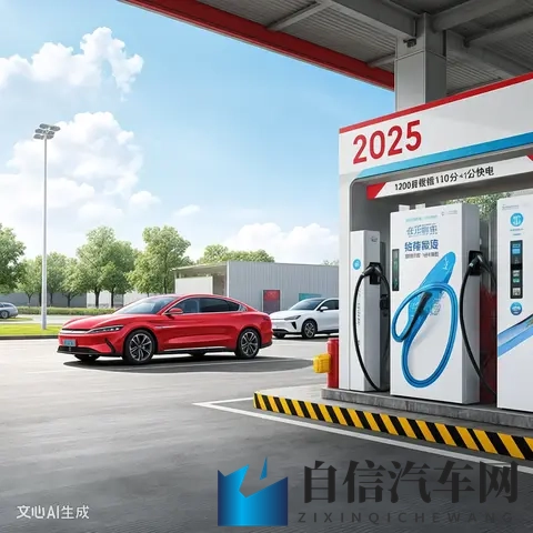 1200公里续航+10分钟快充！2025新能源汽车卷疯了加油站集体变身-1