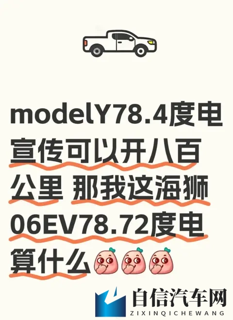 Model Y 和海狮 06EV ：电池容量差不多，续航差一倍？-1