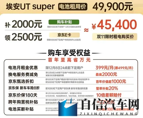 新车  电池租用购车价499万元起，广汽埃安UT super正式上市-1