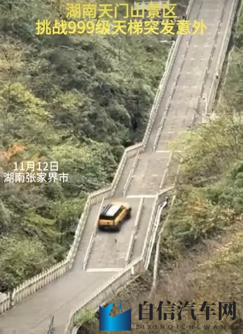 路虎9分钟征服，今朝奇瑞10秒狼狈倒退！天门山天梯成车企照妖镜-3
