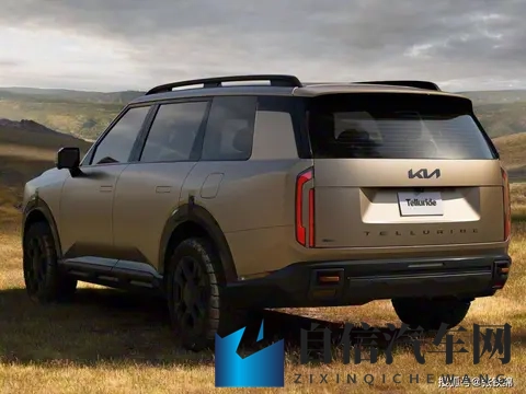 起亚全新中大型SUV官图，外观很方正硬朗，两种前脸，2+2+3座椅-1