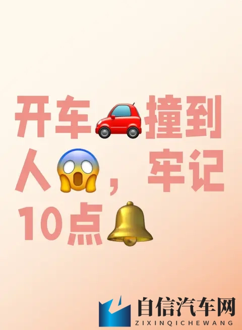开车撞到人,牢记10点-1