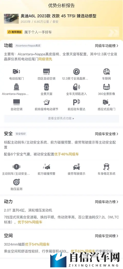 一手准新奥迪A6L，78秒破百，商务精英之选-1