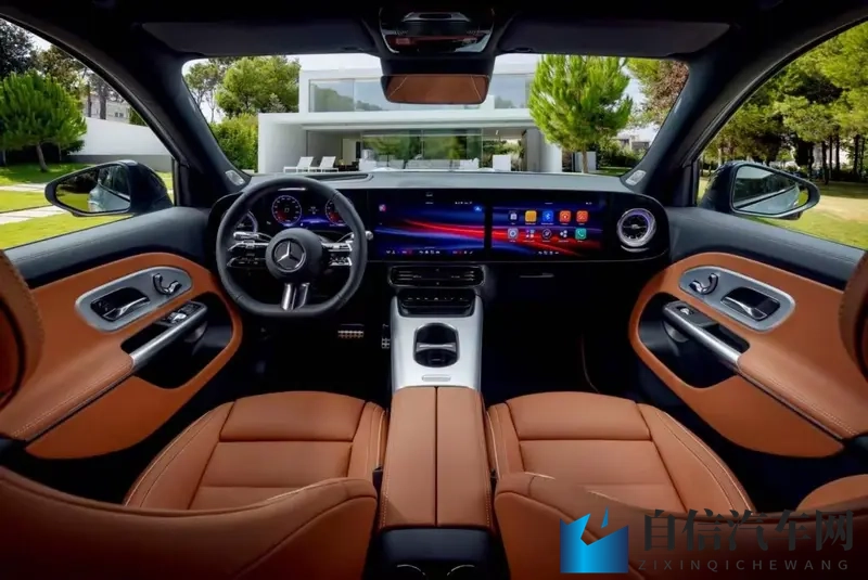 三联屏+星空顶，全新奔驰GLB官图发布，12月8日亮相！-1