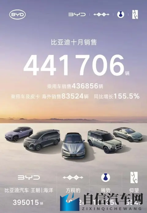 创年内新高？比亚迪10月销量44万辆多！-3
